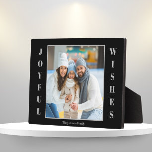 Placa Expositora Navidades de fotografía con deseos alegres