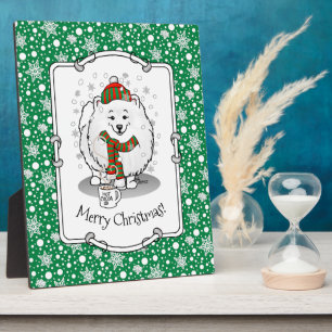 Placa Expositora Navidades de invierno Nieve de cerdo (blanca)