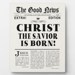 Placa Expositora Navidades de titulares de periódicos