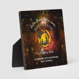 Placa Expositora Navidades del Universo de Natividad Cristiana Eleg