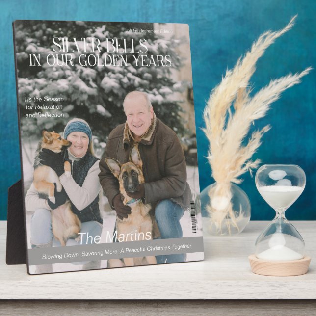 Placa Expositora Navidades en la portada de la revista jubilatoria (Lado)