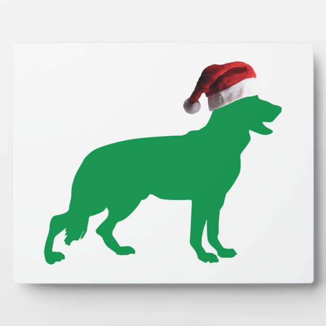 Placa Expositora Navidades German Shepherd (Frente)