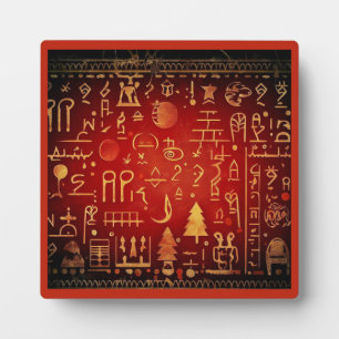 Placa Expositora Navidades Jeroglíficos Egipcios 4
