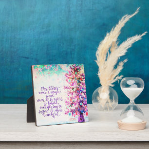 Placa Expositora Navidades mágicos Inspiradora Púrpura