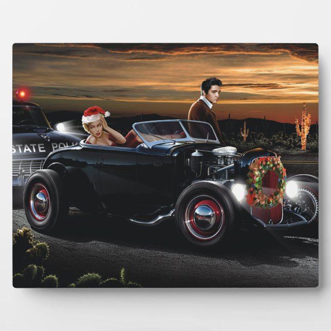 Placa Expositora Navidades Marilyn y Elvis Joy Ride (Frente)