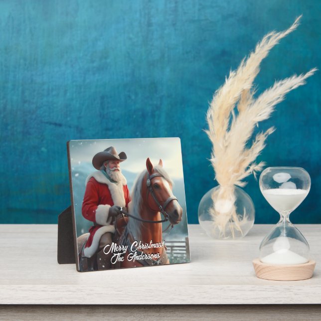 Placa Expositora Navidades occidentales de Santa Claus (in situ)