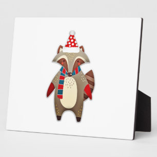 Placa Expositora Navidades Raccoon Personalizado
