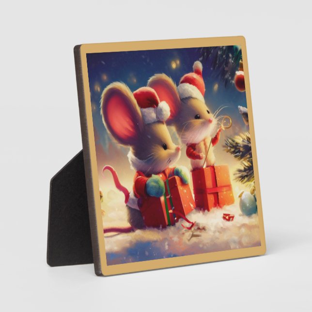 Placa Expositora Navidades Ratón 3 (Anverso)