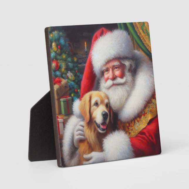 Placa Expositora Navidades Santa Claus con perros 3 (Anverso)