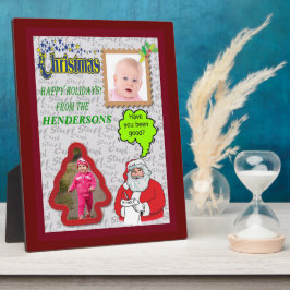 Placa Expositora Navidades Santa & Tree Añadir fotos