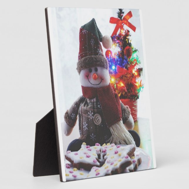 PLACA EXPOSITORA NAVIDADES SNOWMAN (Lado)
