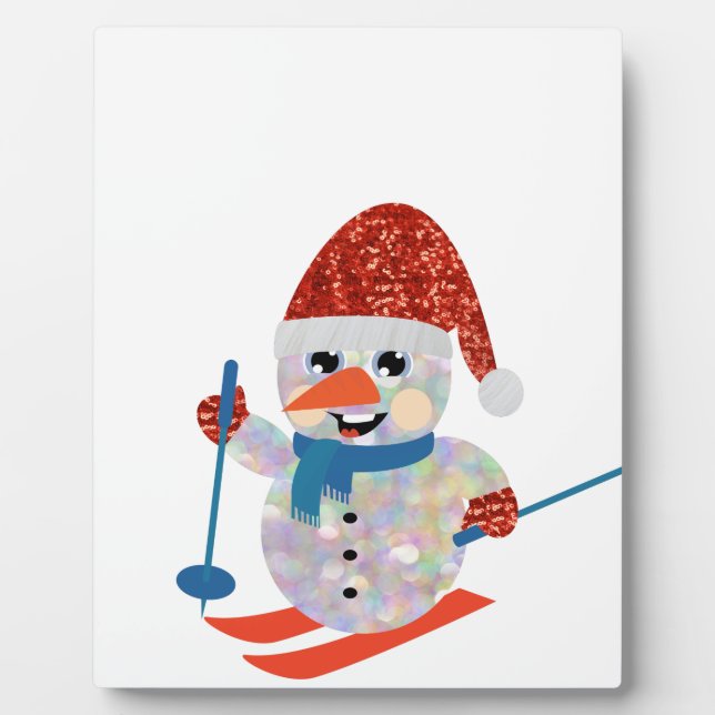 Placa Expositora navidades snowman (Frente)