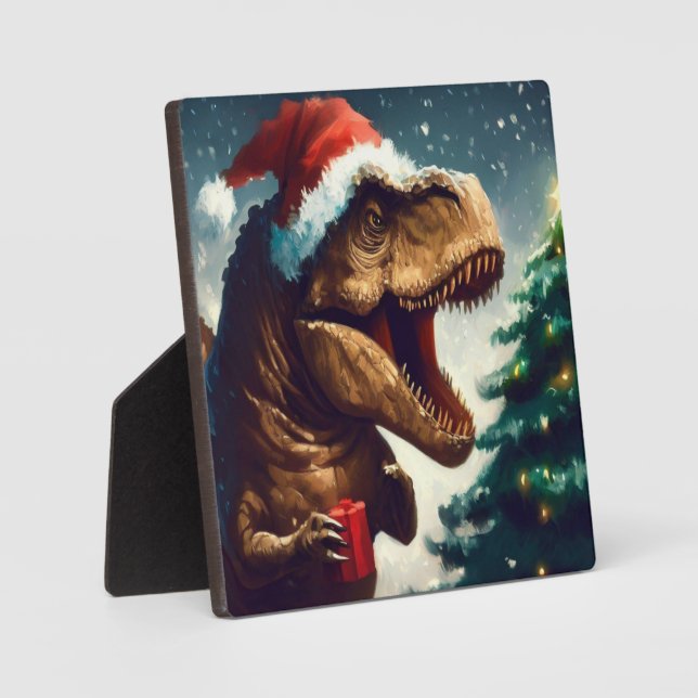 Placa Expositora Navidades T-Rex 1 (Anverso)
