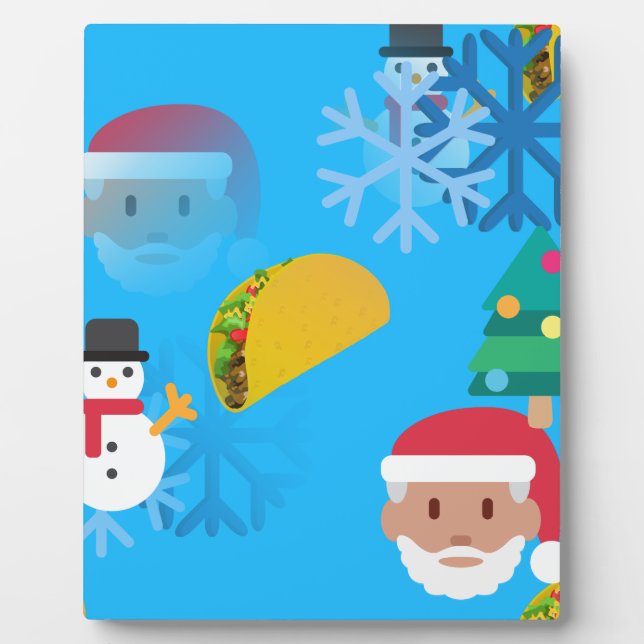 Placa Expositora navidades taco emoji (Frente)