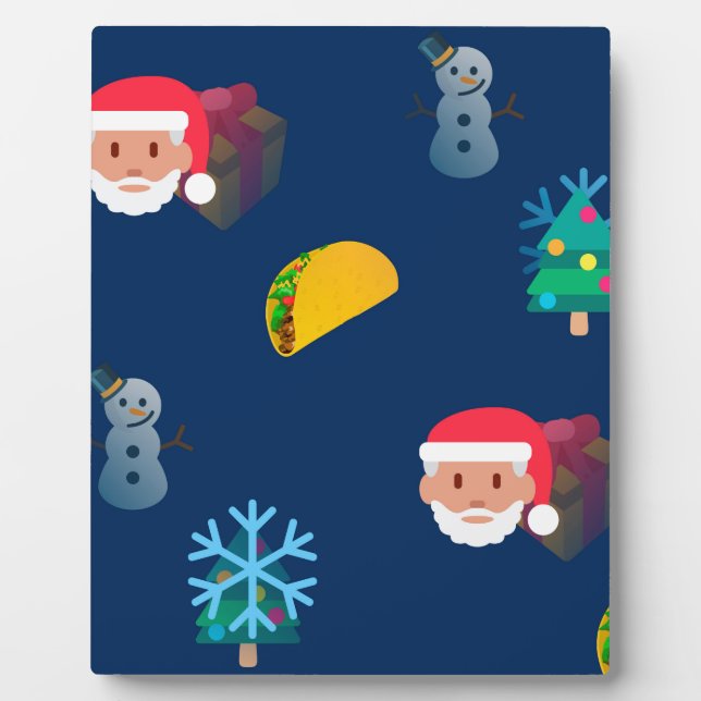 Placa Expositora navidades taco emoji (Frente)
