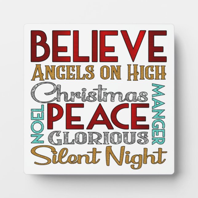 Placa Expositora Navidades Texto del metro (Frente)