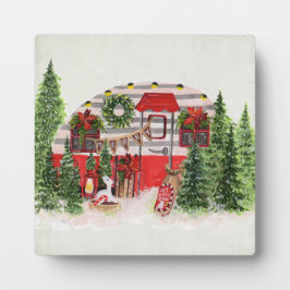 Placa Expositora Navidades Trailer Camper Outdoorsy Tema