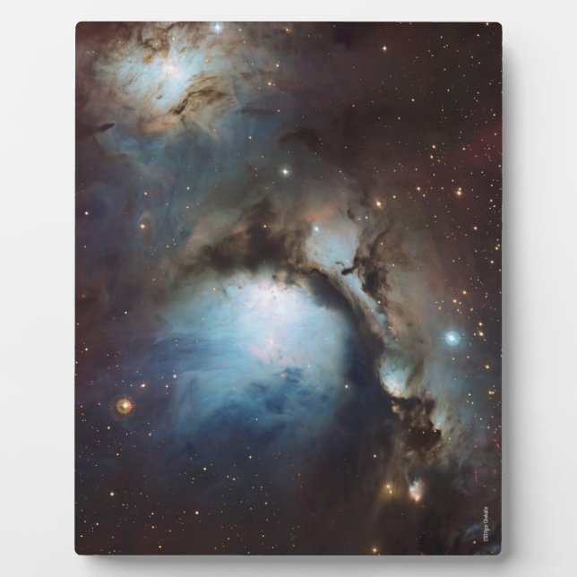 Placa Expositora Nebula Orion Astronomía estrellas del cielo beige  (Frente)