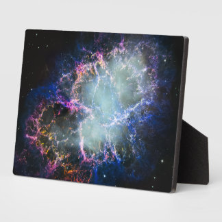 Placa Expositora Nebulosa del Cangrejo Arcoíris 5x7