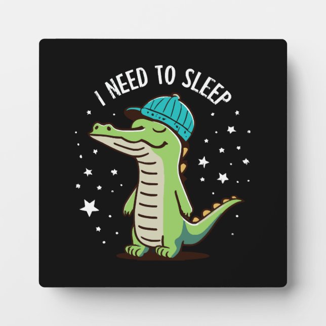 Placa Expositora necesito dormir (Frente)