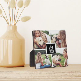 Placa Expositora Negro | Collage de fotos Perro Mamá