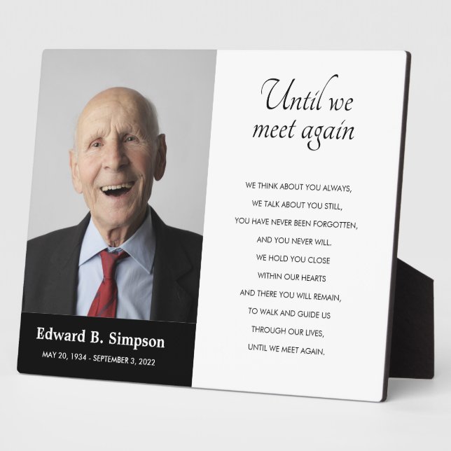 Placa Expositora Negro hasta que nos reconozcamos de nuevo en memor (Lado)