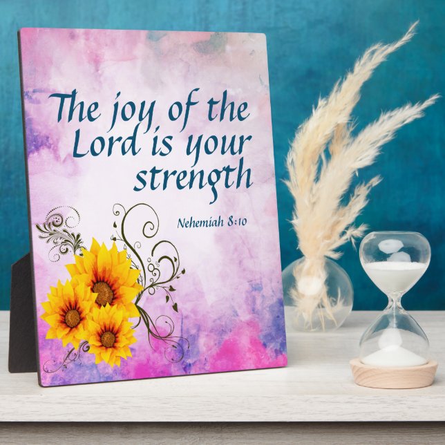 Placa Expositora Nehemías 8:10 (Lado)