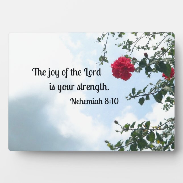 Placa Expositora Nehemías 8:10 La alegría del Señor.. (Frente)