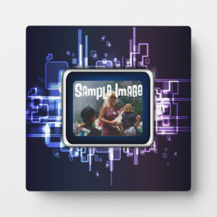 Placa Expositora Neon Abstract Art Plaque