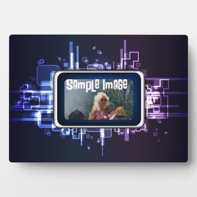 Placa Expositora Neon Abstract Art Plaque (Frente)