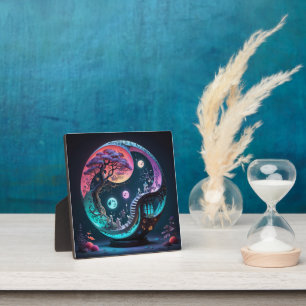 Placa Expositora Neon Yin Yang Surreal Fantasy 1