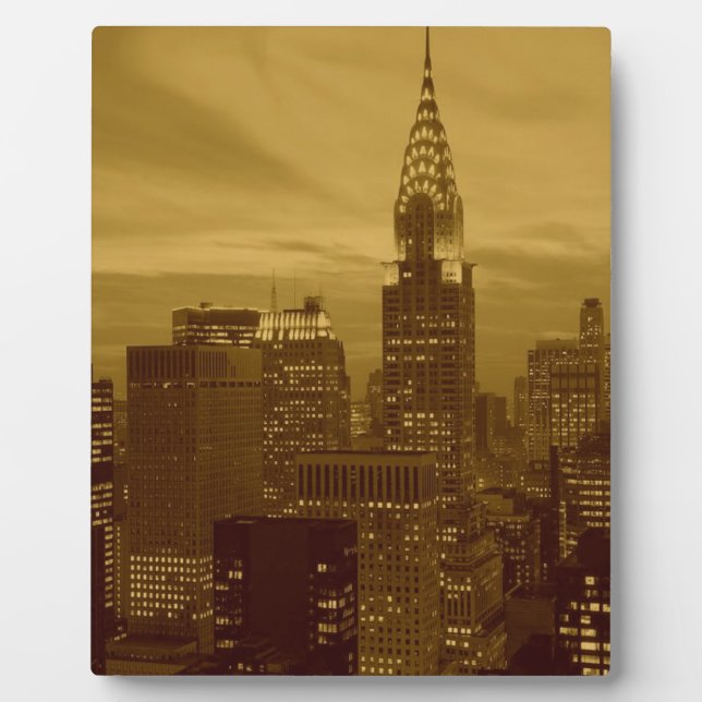 Placa Expositora New York Manhattan (Frente)