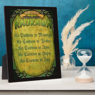 Placa Expositora Ngati Raukawa Pepeha