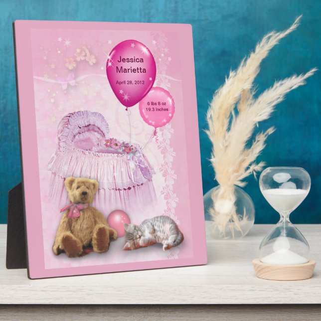 Placa Expositora Niña bebé personalizable (Lado)