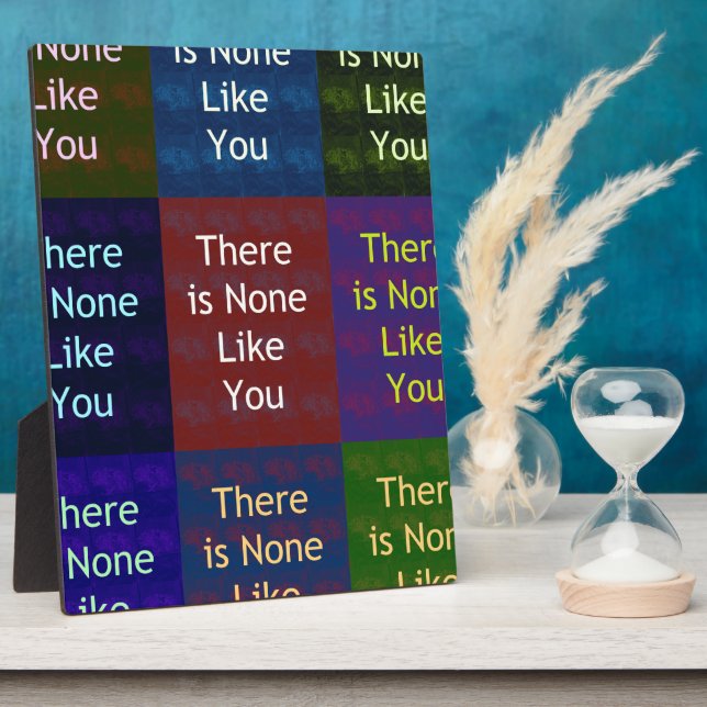 Placa Expositora Ninguno como tú (Lado)