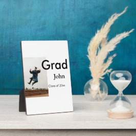 Placa Expositora niño añadir nombre fecha año texto felicitaciones 