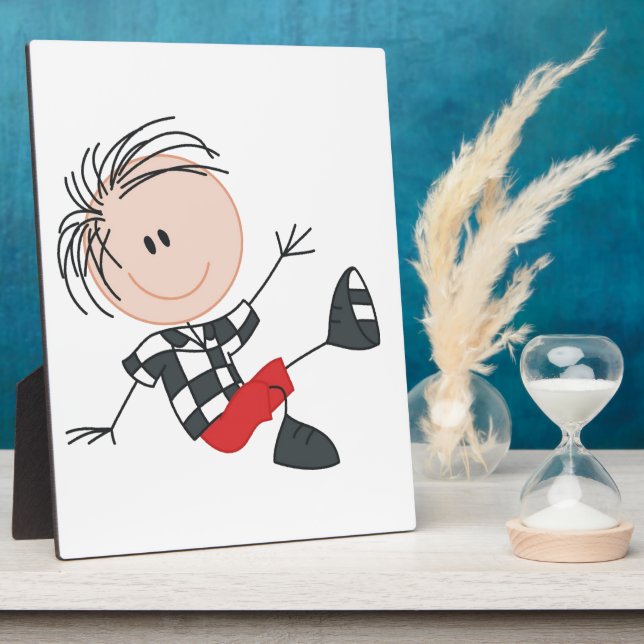 Placa Expositora Niño pequeño feliz (Lado)