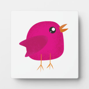 Placa Expositora Niños adorables pájaros