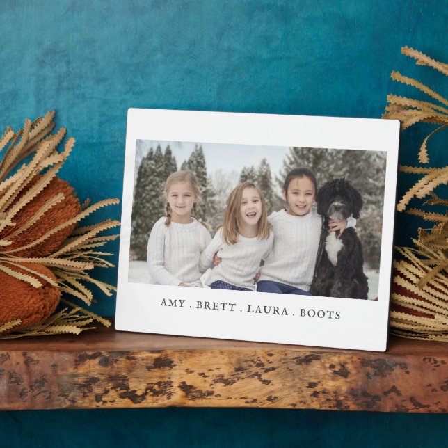 Placa Expositora Niños Fotográficos Y Perros Familiares (Lado)