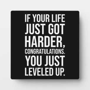 Placa Expositora Nivel de vida - Motivación del éxito