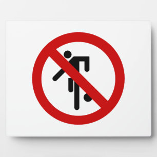 Placa Expositora NO Ball Games ⚠ Thai Park Rótulo ⚠