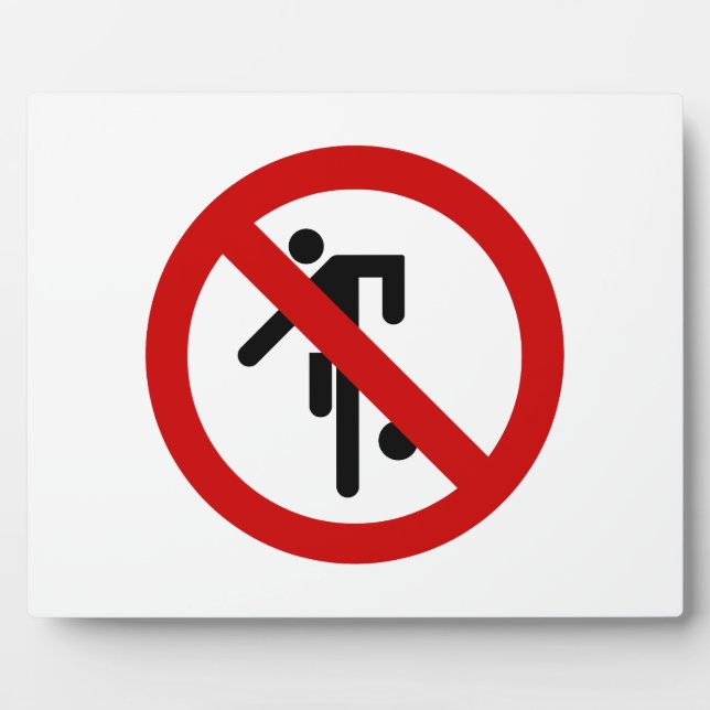 Placa Expositora NO Ball Games ⚠ Thai Park Rótulo ⚠ (Frente)