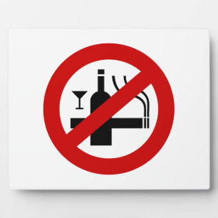 Placa Expositora NO fumar alcohol ⚠ Rótulo tailandés ⚠