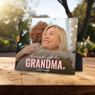 Placa Expositora No hay nadie como la ABUELA Regalo de Foto