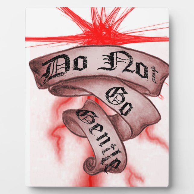 Placa Expositora No ir suave (Frente)