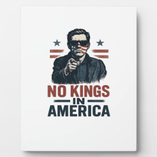 Placa Expositora No Kings In America Defend Since 1776 Patriotic Gr