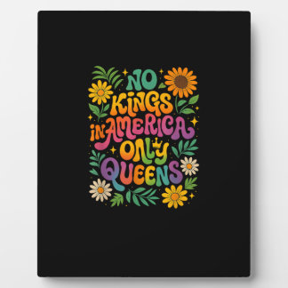Placa Expositora No Kings In America Only Queens Funny Queer Gay Pr