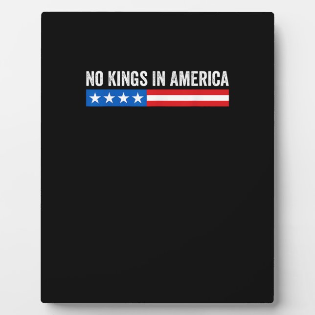 Placa Expositora No Kings In America Patriotic Style (Frente)