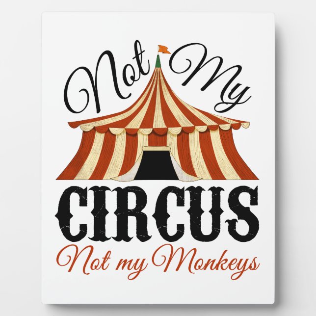 Placa Expositora No mi circo - No mis monos (Frente)