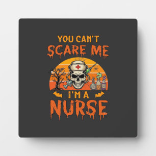 Placa Expositora No Puedes Asustarme Enfermera Calavera Jeringa Poc